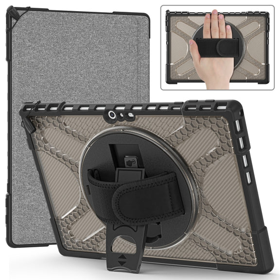 For MicroSoft Surface Pro 4 / 5 / 6 / 7 TPU + PC Tablet Case(Tea Color)