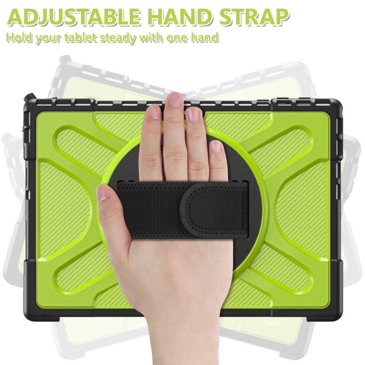 For MicroSoft Surface Pro 4 / 5 / 6 / 7 TPU + PC Tablet Case(Yellow Green)