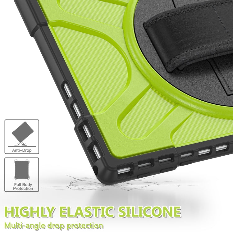 For MicroSoft Surface Pro 4 / 5 / 6 / 7 TPU + PC Tablet Case(Yellow Green)