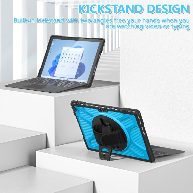 For MicroSoft Surface Pro 4 / 5 / 6 / 7 TPU + PC Tablet Case(Blue)