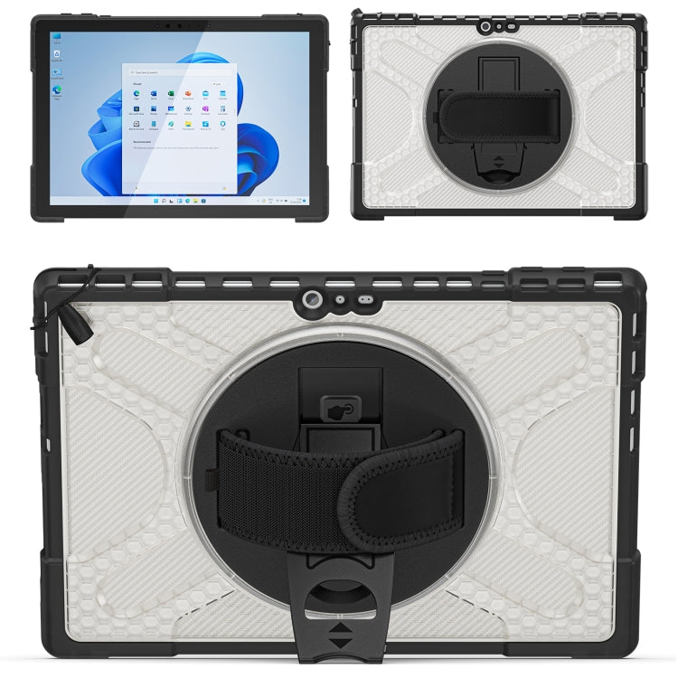 For MicroSoft Surface Pro 4 / 5 / 6 / 7 TPU + PC Tablet Case(Transparent)