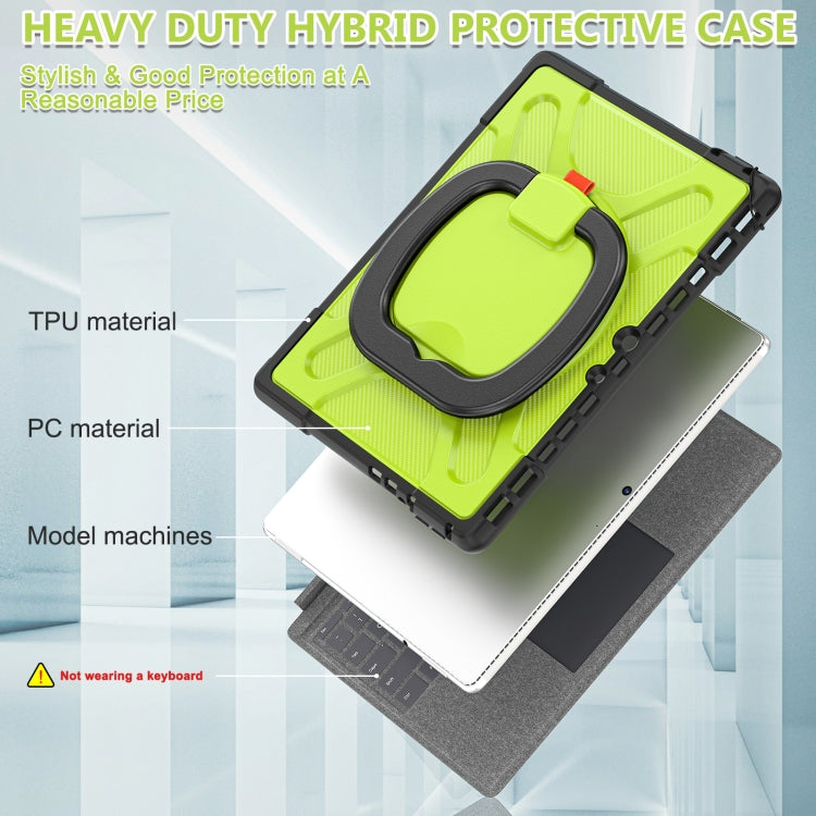 For MicroSoft Surface Pro 8 TPU + PC Tablet Case(Yellow Green)