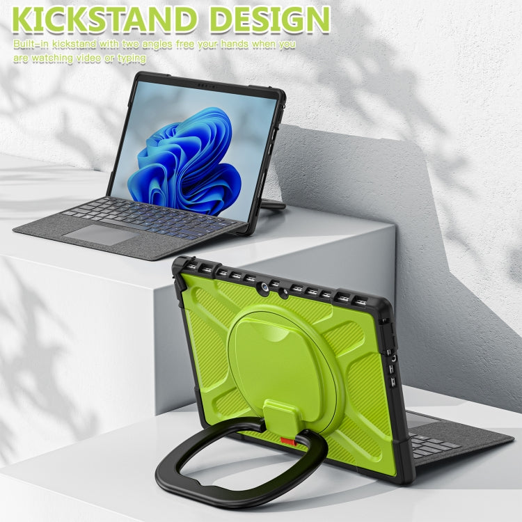 For MicroSoft Surface Pro 8 TPU + PC Tablet Case(Yellow Green)
