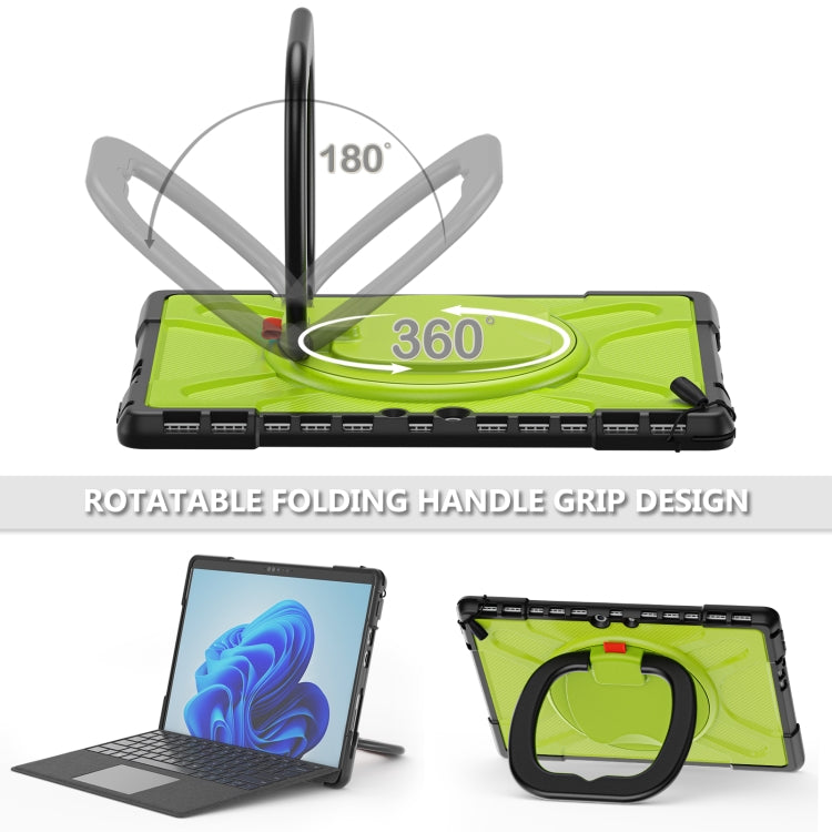 For MicroSoft Surface Pro 8 TPU + PC Tablet Case(Yellow Green)