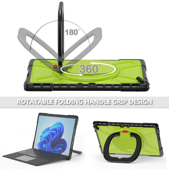 For MicroSoft Surface Pro 8 TPU + PC Tablet Case(Yellow Green)