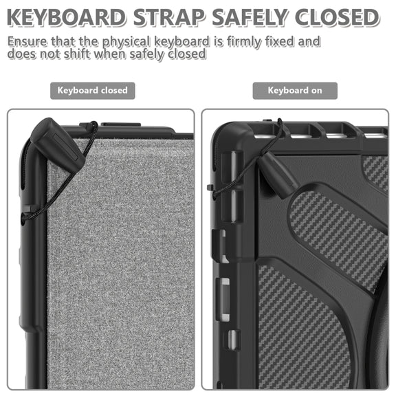 For MicroSoft Surface Pro 4 / 5 / 6 / 7 TPU + PC Tablet Case(Black)