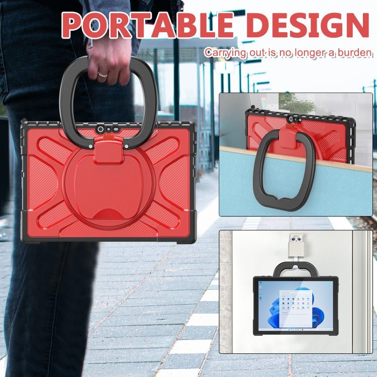 For MicroSoft Surface Pro 4 / 5 / 6 / 7 TPU + PC Tablet Case(Red)