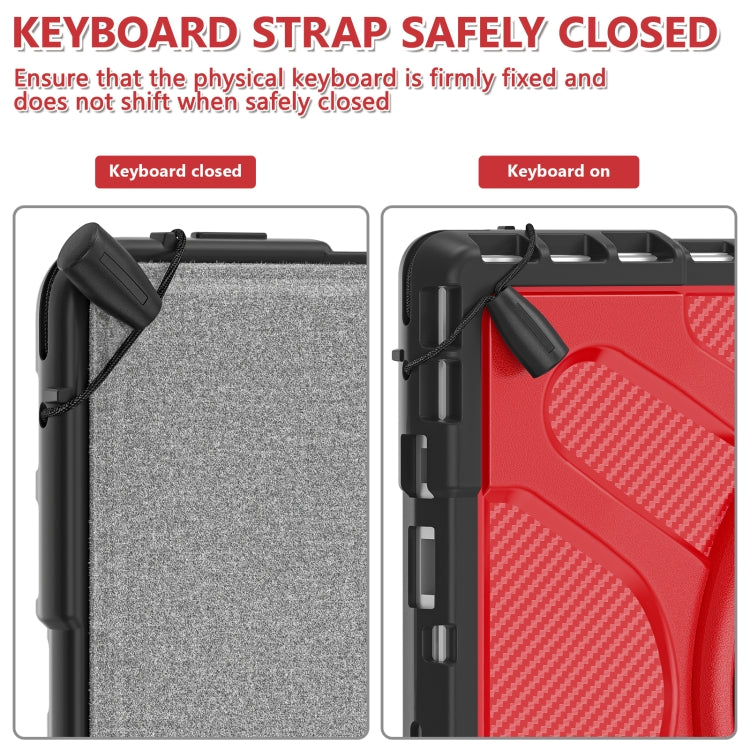 For MicroSoft Surface Pro 4 / 5 / 6 / 7 TPU + PC Tablet Case(Red)