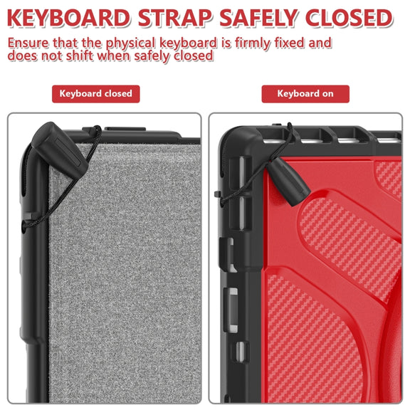 For MicroSoft Surface Pro 4 / 5 / 6 / 7 TPU + PC Tablet Case(Red)