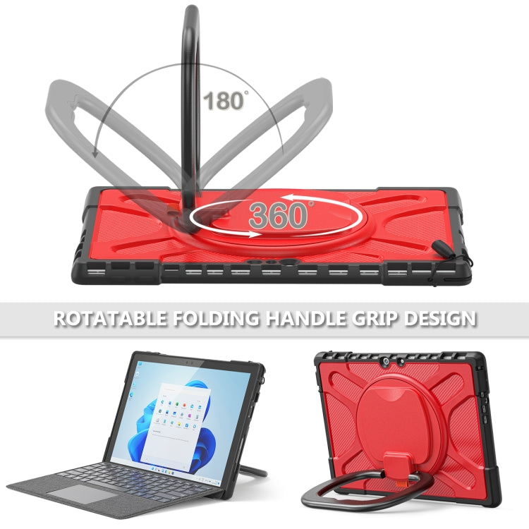 For MicroSoft Surface Pro 4 / 5 / 6 / 7 TPU + PC Tablet Case(Red)