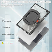 For MicroSoft Surface Pro 4 / 5 / 6 / 7 TPU + PC Tablet Case(Transparent)