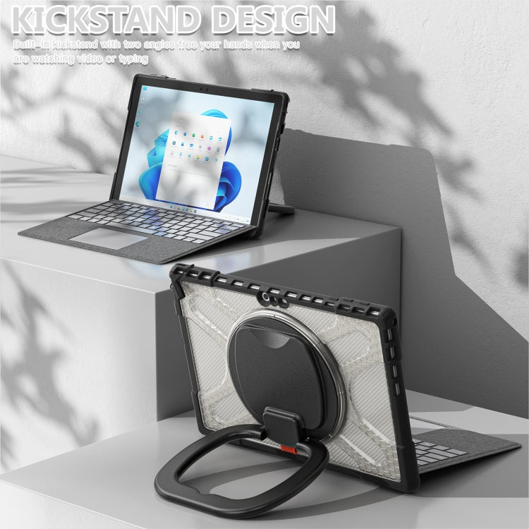 For MicroSoft Surface Pro 4 / 5 / 6 / 7 TPU + PC Tablet Case(Transparent)