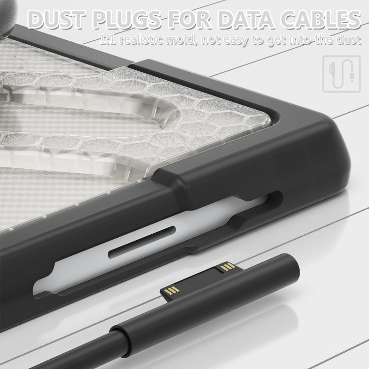 For MicroSoft Surface Pro 4 / 5 / 6 / 7 TPU + PC Tablet Case(Transparent)