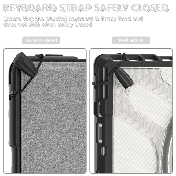 For MicroSoft Surface Pro 4 / 5 / 6 / 7 TPU + PC Tablet Case(Transparent)