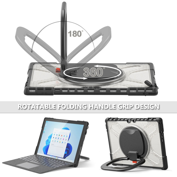 For MicroSoft Surface Pro 4 / 5 / 6 / 7 TPU + PC Tablet Case(Transparent)