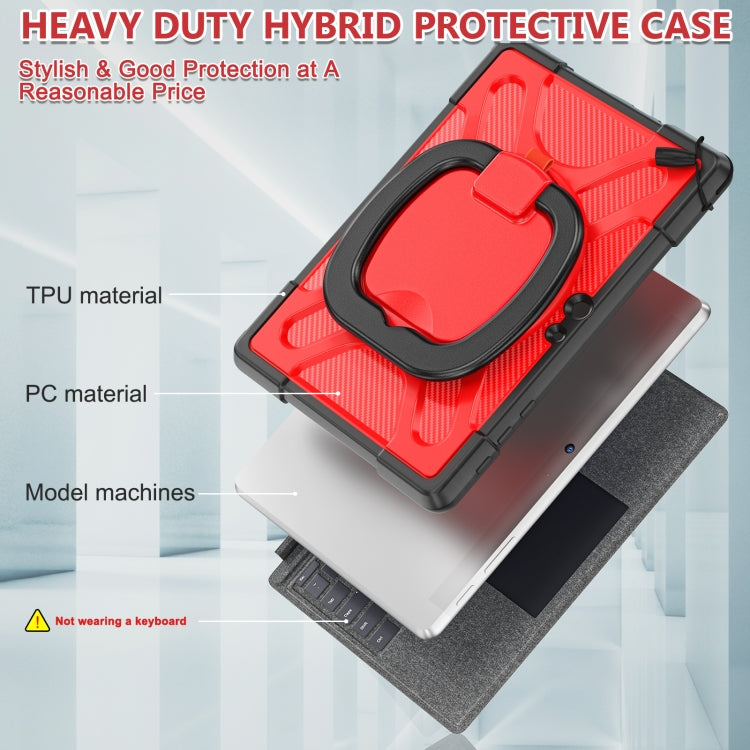 For MicroSoft Surface Go 1 / 2 / 3 TPU + PC Tablet Case(Red)