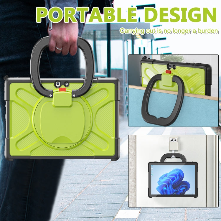For MicroSoft Surface Go 1 / 2 / 3 TPU + PC Tablet Case(Yellow Green)