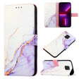 For Xiaomi Redmi Note 9S / Note 9 Pro / Note 9 Pro Max PT003 Marble Pattern Flip Leather Phone Case(White Purple LS006) - Xiaomi Cases by PMC TechLife | Online Shopping South Africa | PMC TechLife | Buy Now Pay Later Mobicred