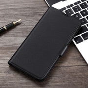 For Huawei P9 Lite Ultra-thin Voltage Side Buckle PU + TPU Leather Phone Case(Black)
