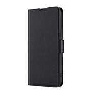 For Huawei P9 Lite Ultra-thin Voltage Side Buckle PU + TPU Leather Phone Case(Black)