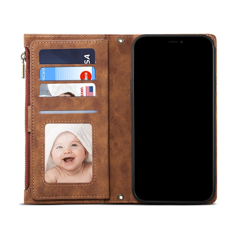 For Google Pixel 7 5G Retro Frosted Horizontal Flip Leather Phone Case(Brown)