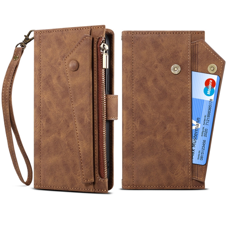 For Google Pixel 7 5G Retro Frosted Horizontal Flip Leather Phone Case(Brown)