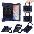 For Lenovo Tab M10 HD Gen 2 X306 Armor Contrast Color Silicone + PC Tablet Case(Navy Blue) - Lenovo by PMC TechLife | Online Shopping South Africa | PMC TechLife | Buy Now Pay Later Mobicred