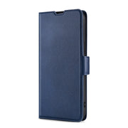 For Nokia 8.1 Plus / X71 Ultra-thin Voltage Side Buckle PU + TPU Leather Phone Case(Blue)