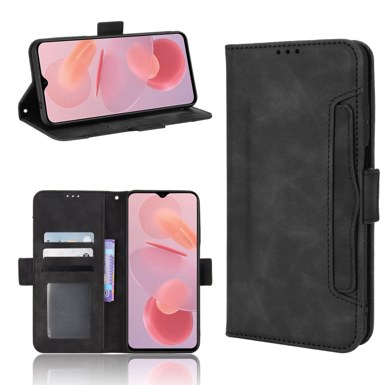 For Ulefone Note 12P Skin Feel Calf Pattern Leather Phone Case(Black)