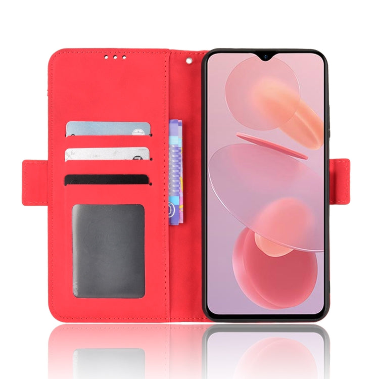 For Ulefone Note 12P Skin Feel Calf Pattern Leather Phone Case(Red)