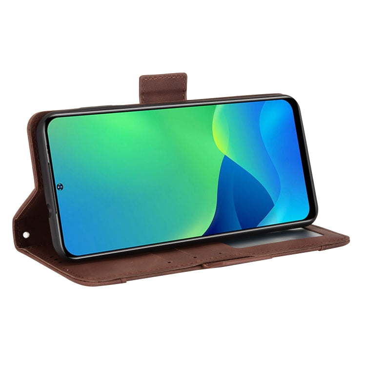 For Ulefone Note 13P Skin Feel Calf Pattern Leather Phone Case(Brown)