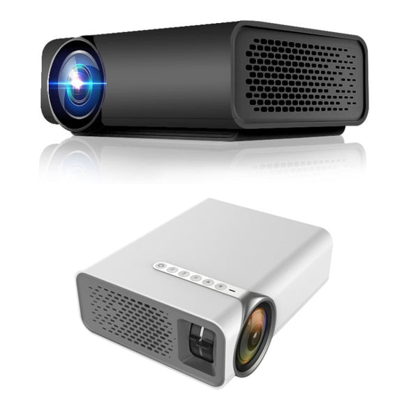 YG530 LED Small 1080P Wireless Screen Mirroring Projector, Power Plug:US Plug(White)