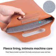 12 inch Multifunctional Mouse Pad Stand Handheld Laptop Bag(Brown)