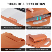 12 inch Multifunctional Mouse Pad Stand Handheld Laptop Bag(Grey)