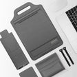 13 inch Multifunctional Mouse Pad Stand Handheld Laptop Bag(Grey) - 13.3 inch by PMC TechLife | Online Shopping South Africa | PMC TechLife | Buy Now Pay Later Mobicred