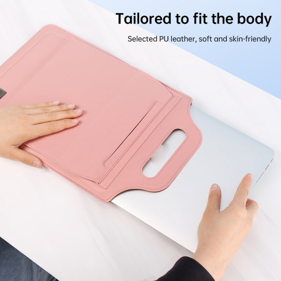 13 inch Multifunctional Mouse Pad Stand Handheld Laptop Bag(Black)