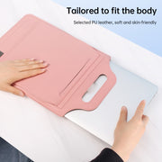 15 inch Multifunctional Mouse Pad Stand Handheld Laptop Bag(Red)