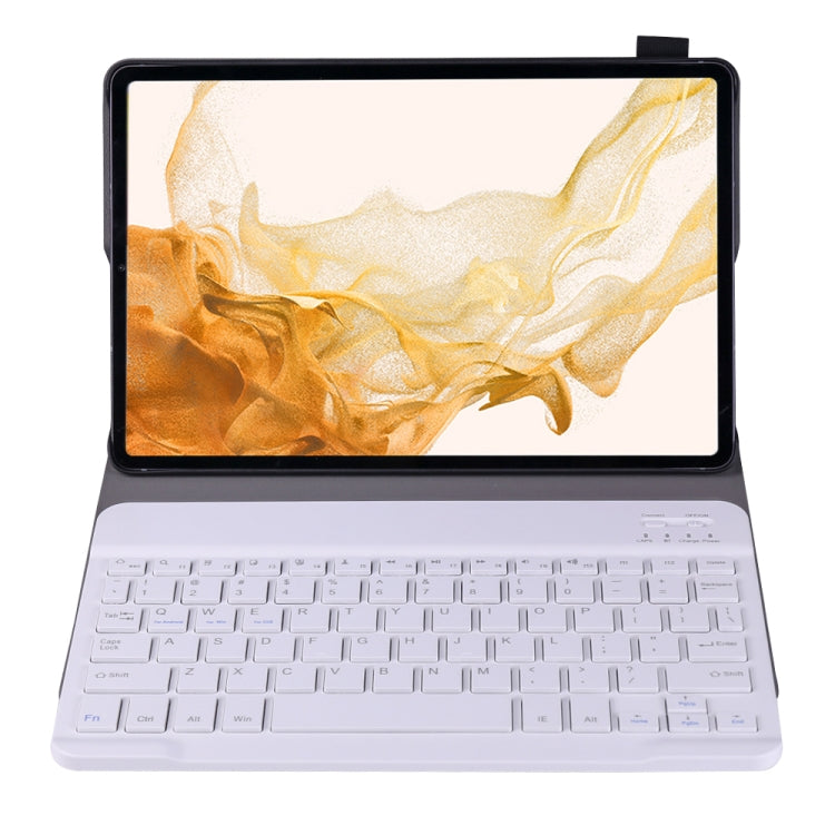 A700 Ultra-thin Bluetooth Keyboard Leather Case For Samsung Galaxy Tab S8 11 inch SM-X700 / SM-X706(Rose Gold)