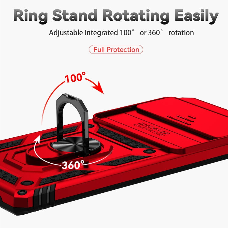 For Google Pixel 6 Pro Sliding Camshield Holder Phone Case(Red)