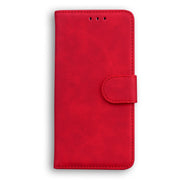 For Blackview A60 Skin Feel Pure Color Flip Leather Phone Case(Red)