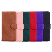 For Blackview A60 Skin Feel Pure Color Flip Leather Phone Case(Green)