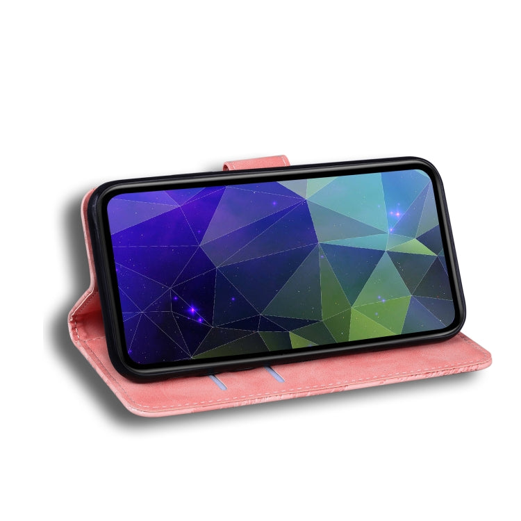 For Blackview A80 Skin Feel Pure Color Flip Leather Phone Case(Pink)