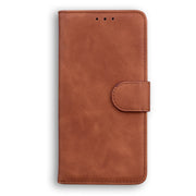 For Blackview A80 Pro Skin Feel Pure Color Flip Leather Phone Case(Brown)