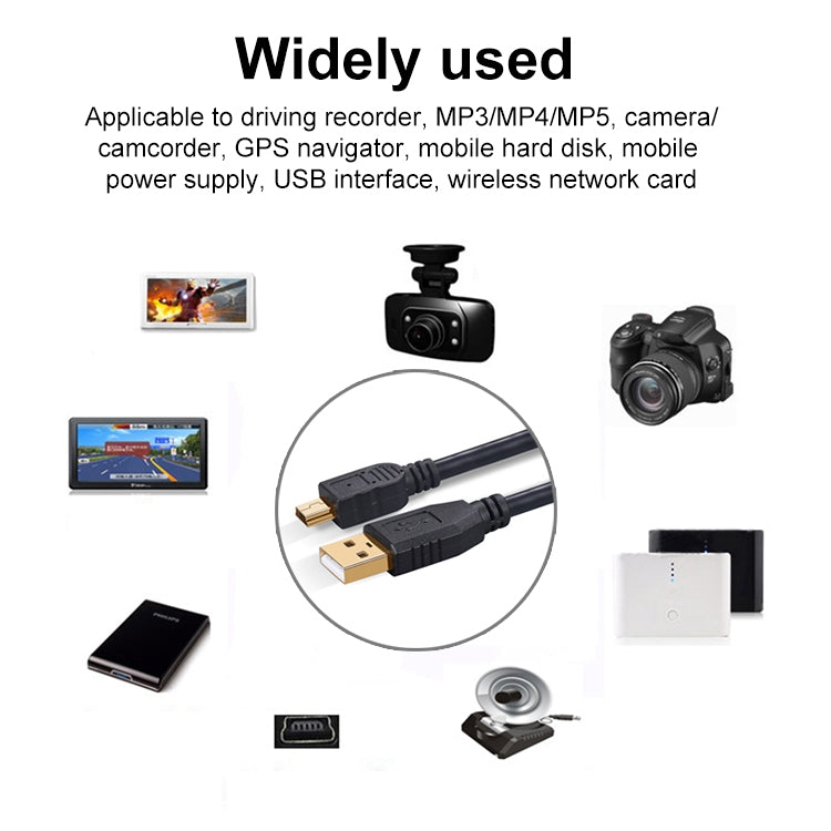 10m Mini 5 Pin to USB 2.0 Camera Extension Data Cable