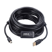 15m Mini 5 Pin to USB 2.0 Camera Extension Data Cable