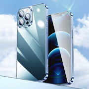 For iPhone 11 SULADA Lens Protector Plated Clear Case (Black)