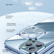 For iPhone 11 SULADA Lens Protector Plated Clear Case (Black)