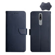 For Nokia 2.4 Genuine Leather Fingerprint-proof Horizontal Flip Phone Case(Blue) - free shipping - PMC TechLife - Order now!