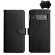 For Google Pixel 6 Genuine Leather Fingerprint-proof Horizontal Flip Phone Case(Black) - Google Cases by PMC TechLife | Online Shopping South Africa | PMC TechLife | Buy Now Pay Later Mobicred