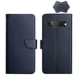 For Google Pixel 7 Pro Genuine Leather Fingerprint-proof Horizontal Flip Phone Case(Blue) - Google Cases by PMC TechLife | Online Shopping South Africa | PMC TechLife | Buy Now Pay Later Mobicred